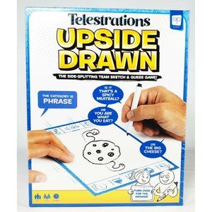 Telestrations: Upside Drawn Team Family Party Game 4-12 players 12+